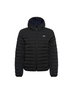 Lacoste - Abrigo Hombre Negro - Plegable y Resistente al Agua