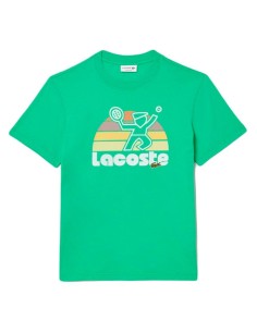 Lacoste - Camiseta Con Estampado De Tenis