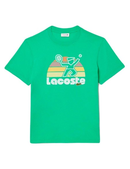 Lacoste - Camiseta Con Estampado De Tenis