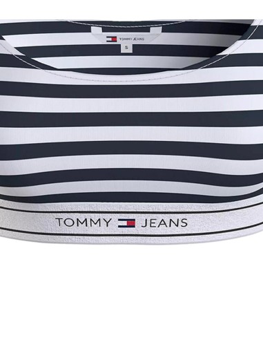 Tommy Jeans - Top A Rayas Con Logo