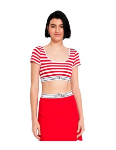 Tommy Jeans - Top A Rayas Con Logo