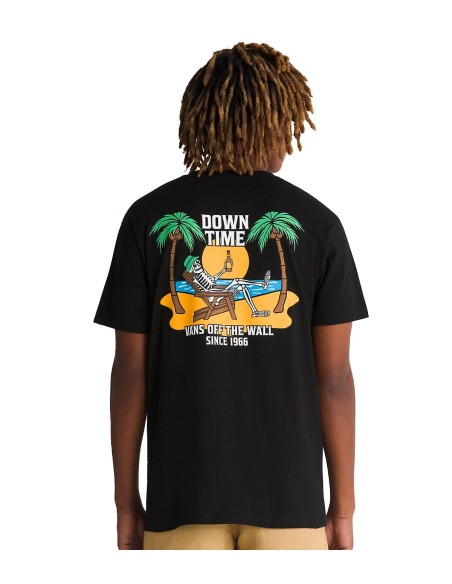 Vans - Camisetas Vans Down Time Ss Tee Bla