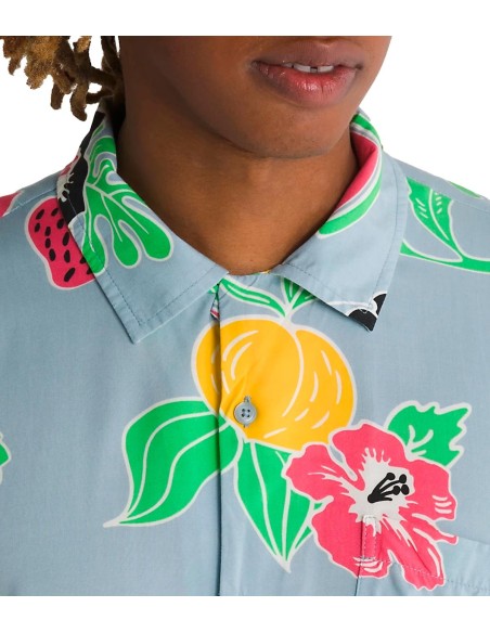 Vans - Camisetas Calmosa Ss Woven Dusty Bl