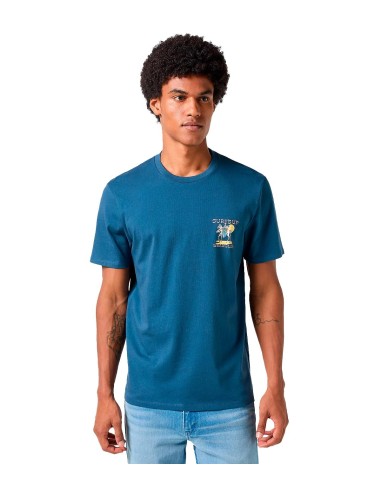 Wrangler - Camisetas Graphic Tee Dark Denim