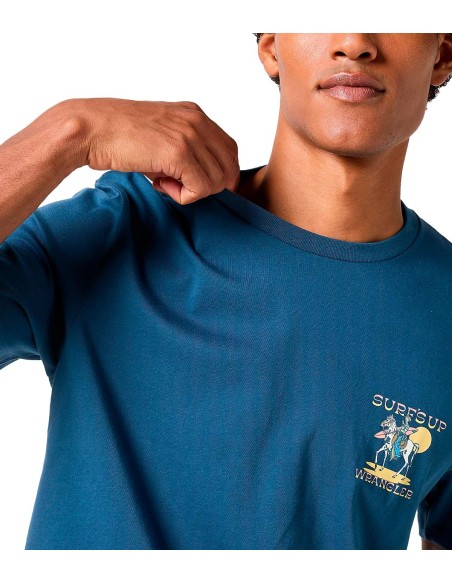 Wrangler - Camisetas Graphic Tee Dark Denim
