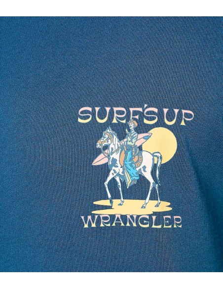Wrangler - Camisetas Graphic Tee Dark Denim
