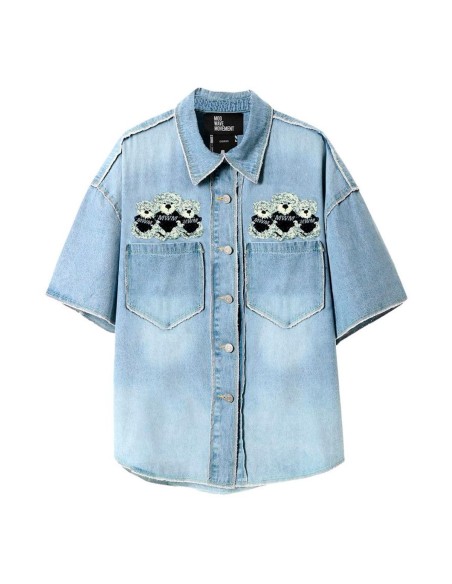 Mod Wave Movement - Camisa Vaquera Teddy Capsule