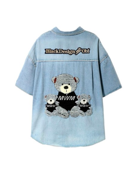 Mod Wave Movement - Camisa Vaquera Teddy Capsule