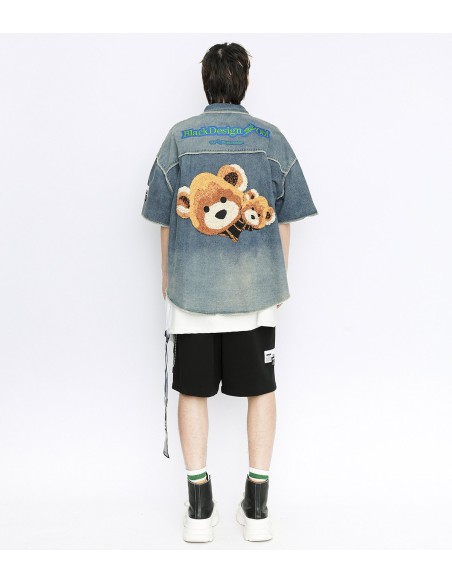 Mod Wave Movement - Camisa Vaquera Teddy Capsule