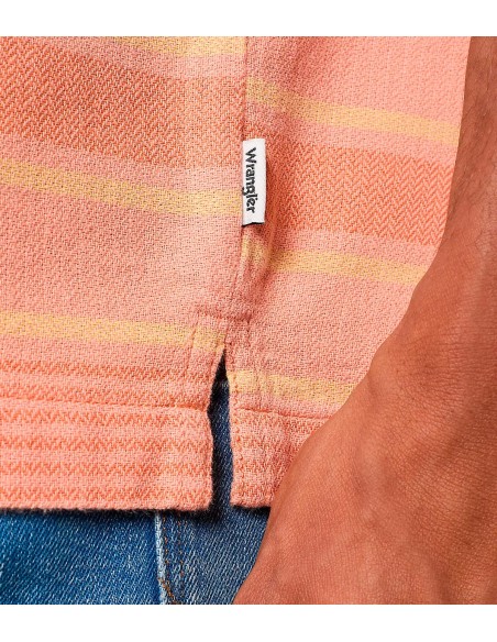 Wrangler - Camisetas Ss Resort Shirt Brandied