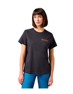 Wrangler - Camisetas Regular Tee Faded Black