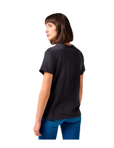 Wrangler - Camisetas Regular Tee Faded Black