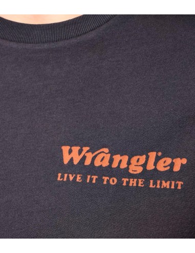 Wrangler - Camisetas Regular Tee Faded Black