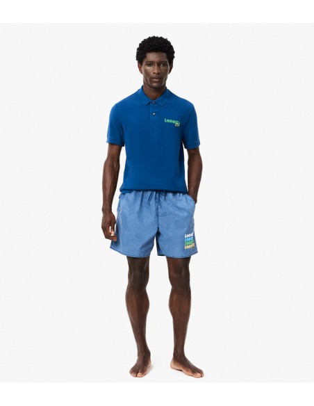 Lacoste - Bañador con Efecto Lavado