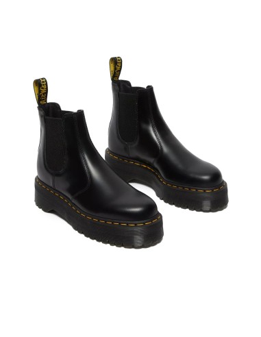 Dr. Martens - Botas Chelsea con Plataforma Quad Smooth