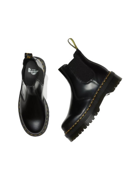 Dr. Martens - Botas Chelsea con Plataforma Quad Smooth