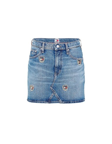 Tommy Jeans - Mini Falda Vaquera Izzie