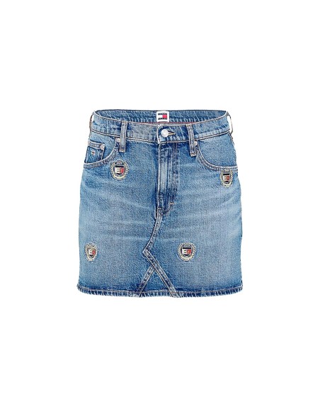 Tommy Jeans - Mini Falda Vaquera Izzie
