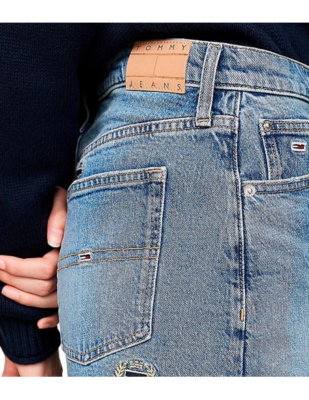 Tommy Jeans - Mini Falda Vaquera Izzie