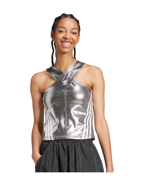 Adidas - Camisetas Tank Siver