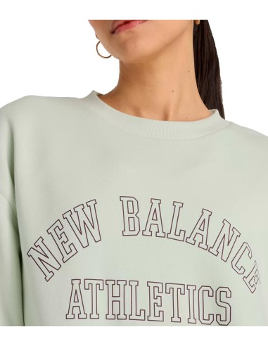 New Balance - Sudadera Graphic Fleece Crew