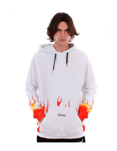 But Not - Sudadera con Capucha con Llamas Estampadas