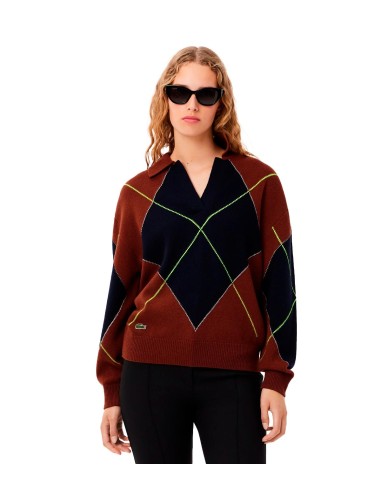 Lacoste - Jersey Tricot Con Rombo