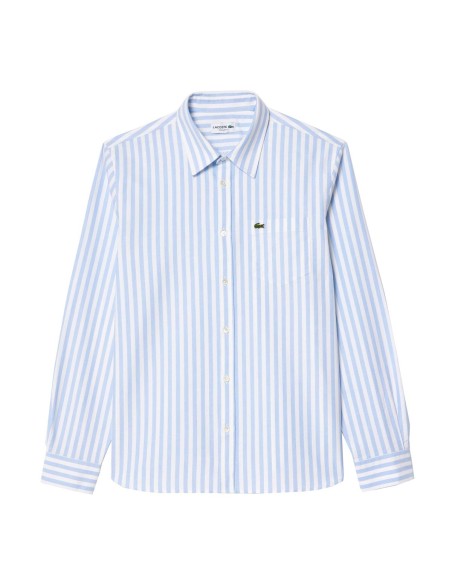 Lacoste - Camisa A Rayas Con Logo
