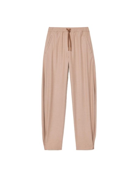 Lacoste - Pantalón De Franela De Pierna Ancha