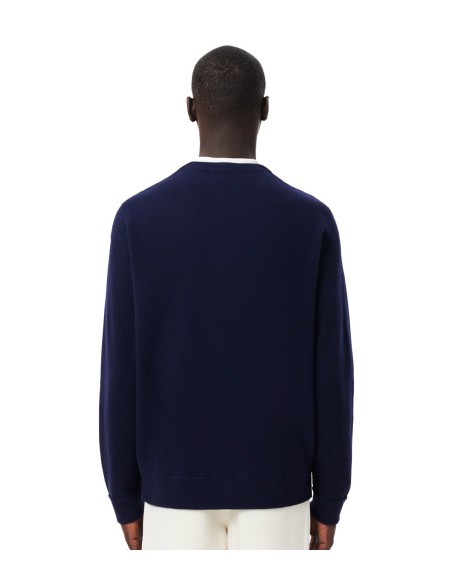 Lacoste - Cárdigan de Lana de Corte Holgado