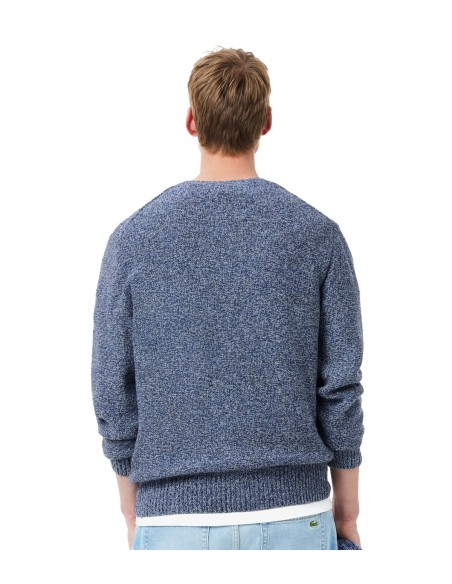 Lacoste - Jersey de Cuello Redondo de Lana Cardada Mercerizada