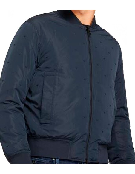 Emporio Armani - Chaqueta Bomber con Logos Estampados