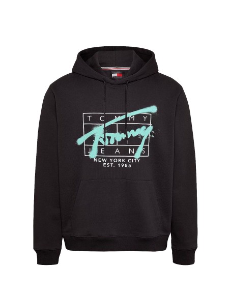 Tommy Jeans - Sudadera Con Capucha y Logo Estilo Graffiti