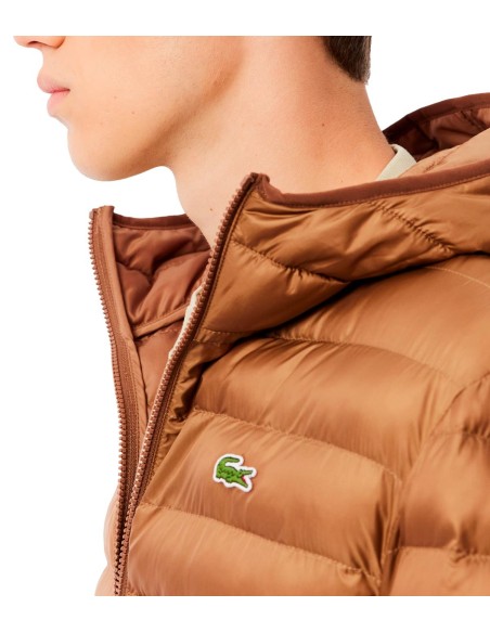 Lacoste - Chaqueta Acolchada Impermeable Con Capucha