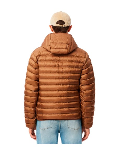Lacoste - Chaqueta Acolchada Impermeable Con Capucha