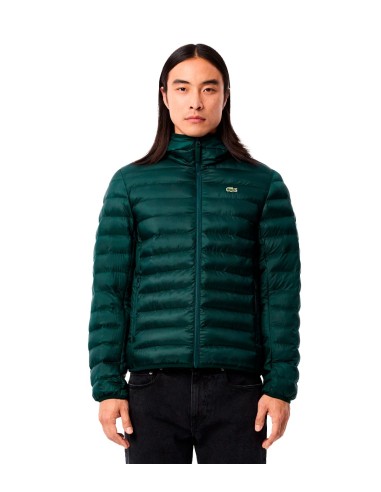 Lacoste - Chaqueta Acolchada Impermeable Con Capucha
