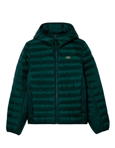 Lacoste - Chaqueta Acolchada Impermeable Con Capucha