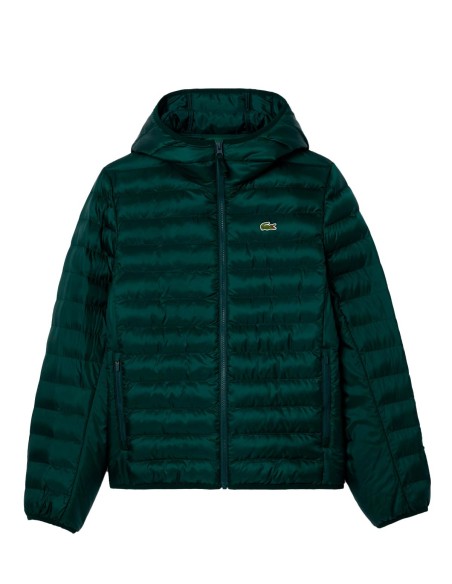 Lacoste - Chaqueta Acolchada Impermeable Con Capucha