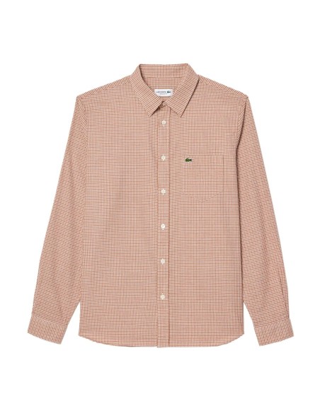 Lacoste - Camisa A Cuadros Con Logo