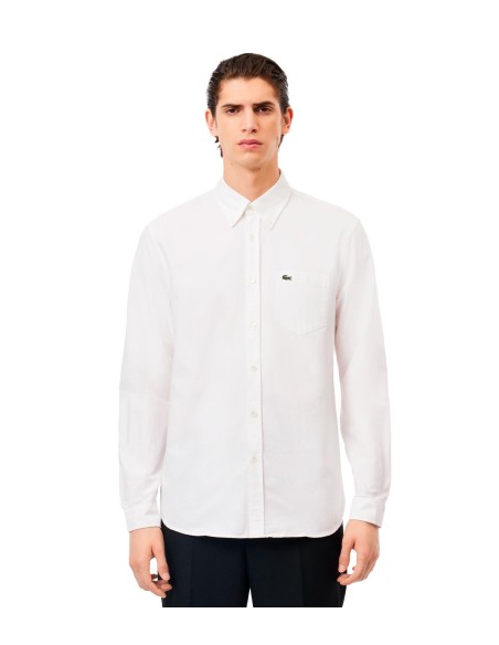 Lacoste - Camisa Lisa Con Logo