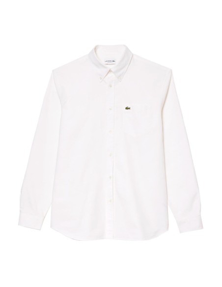 Lacoste - Camisa Lisa Con Logo
