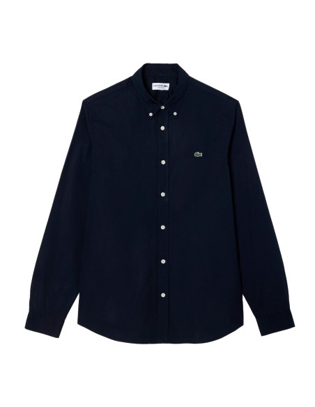 Lacoste - Camisa Lisa Con Logo