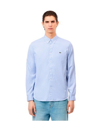 Lacoste - Camisa A Rayas Con Logo