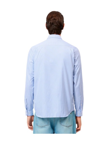 Lacoste - Camisa A Rayas Con Logo