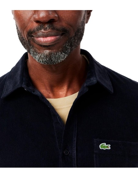 Lacoste - Camisa De Pana Con Logo