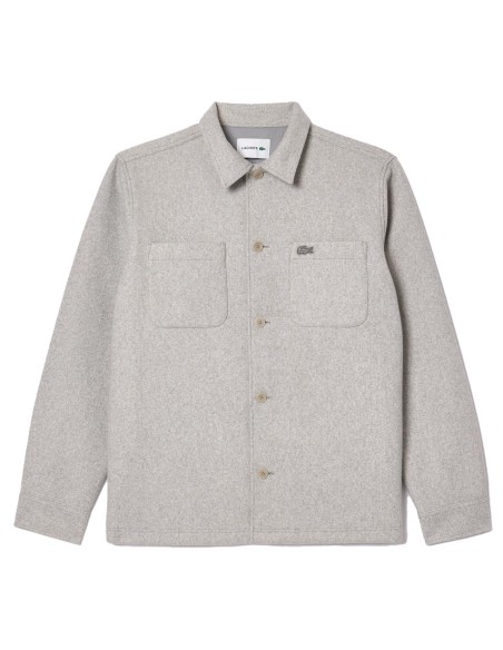 Lacoste - Sobrecamisa de Franela Con Logo