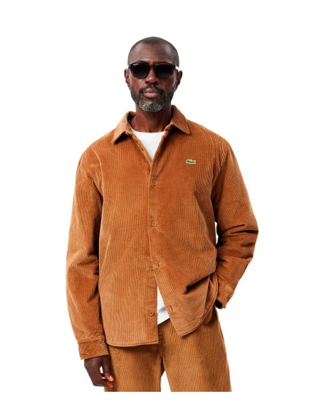 Lacoste - Sobrecamisa De Pana Con Logo