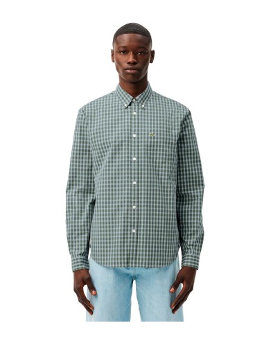 Lacoste - Camisa A Cuadros Con Logo