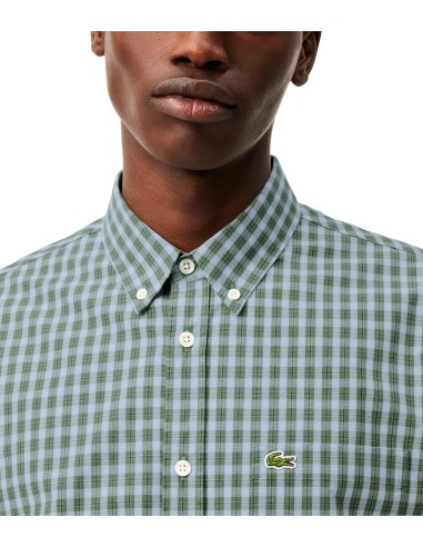 Lacoste - Camisa A Cuadros Con Logo