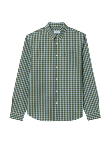 Lacoste - Camisa A Cuadros Con Logo